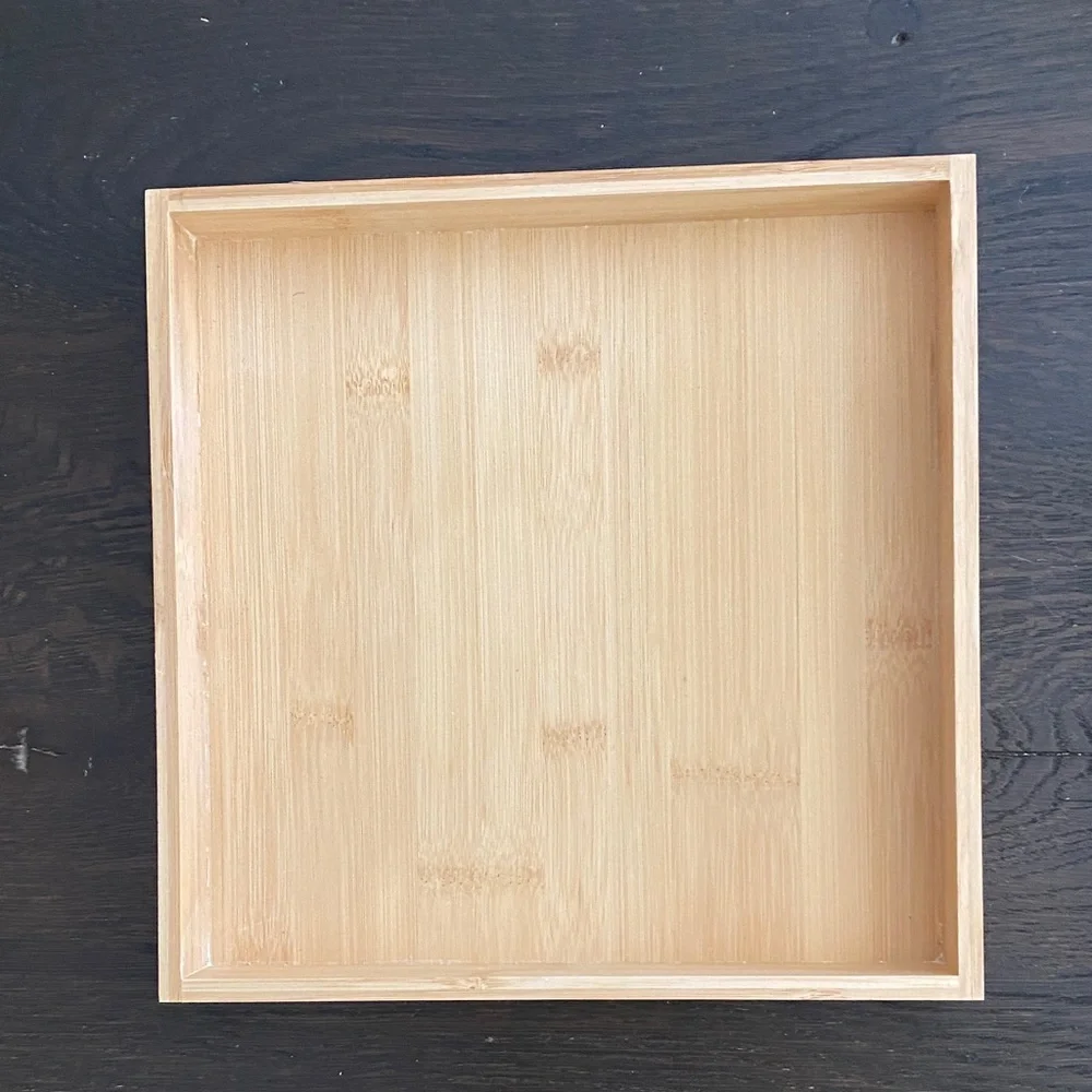 Bamboo Bathroom Organizer Tray Set